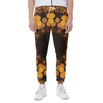 Yellow Spot Kaleidoscope Print Scuba Joggers