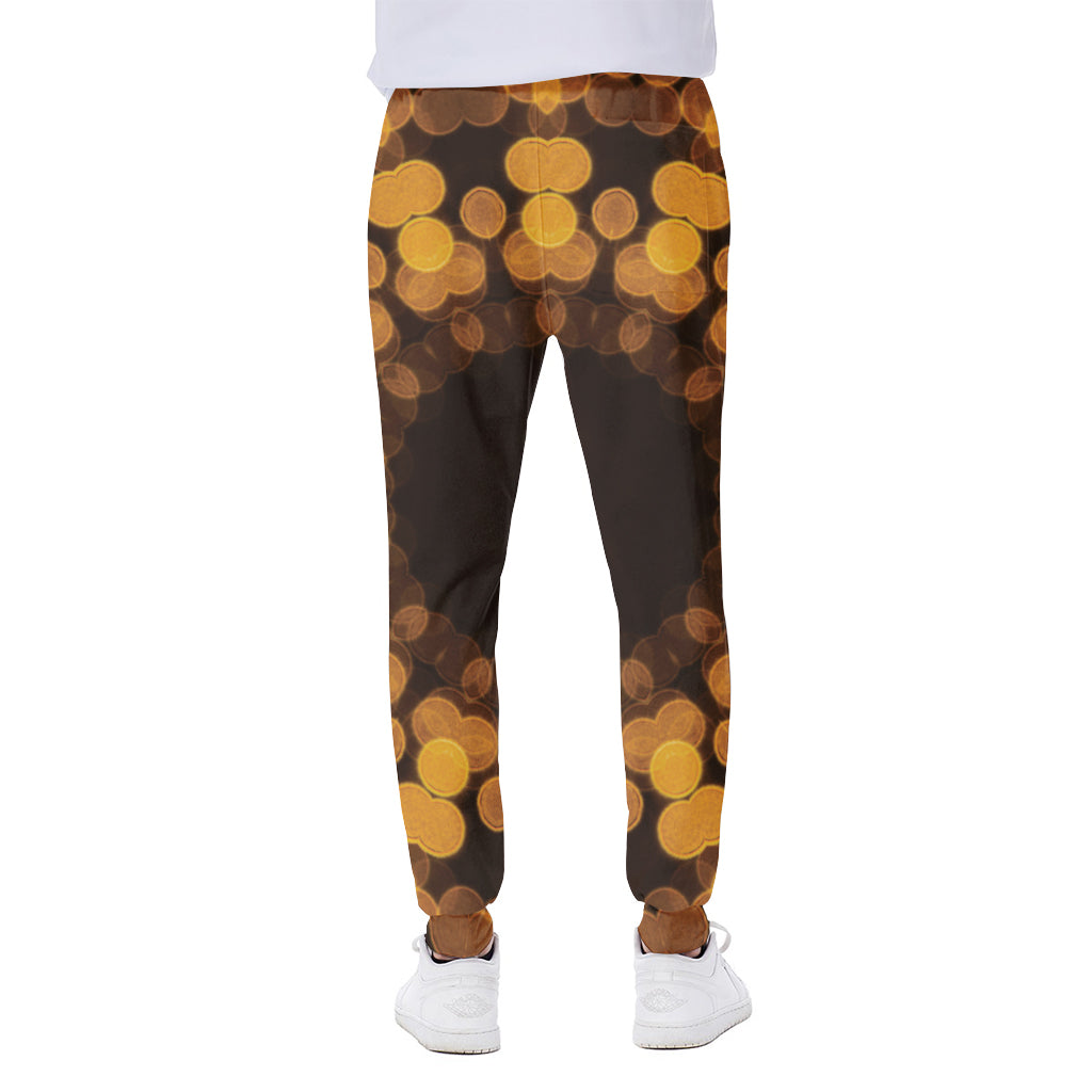 Yellow Spot Kaleidoscope Print Scuba Joggers