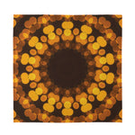 Yellow Spot Kaleidoscope Print Silk Bandana