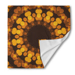 Yellow Spot Kaleidoscope Print Silk Bandana