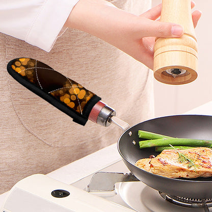 Yellow Spot Kaleidoscope Print Skillet Handle Cover