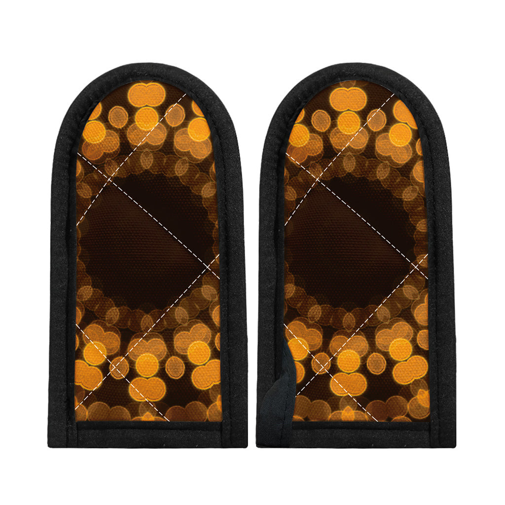 Yellow Spot Kaleidoscope Print Skillet Handle Cover