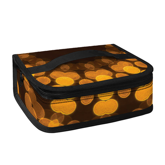 Yellow Spot Kaleidoscope Print Small Lunch Bag