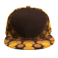 Yellow Spot Kaleidoscope Print Snapback Cap