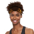 Yellow Spot Kaleidoscope Print Sports Headband
