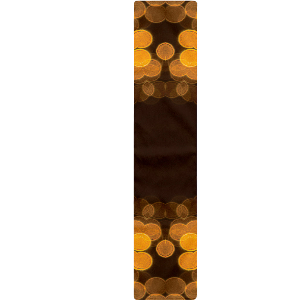 Yellow Spot Kaleidoscope Print Table Runner
