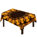Yellow Spot Kaleidoscope Print Tablecloth
