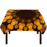 Yellow Spot Kaleidoscope Print Tablecloth