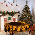 Yellow Spot Kaleidoscope Print Tablecloth