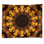 Yellow Spot Kaleidoscope Print Tapestry