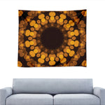 Yellow Spot Kaleidoscope Print Tapestry