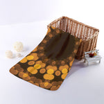 Yellow Spot Kaleidoscope Print Towel