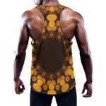 Yellow Spot Kaleidoscope Print Training Tank Top