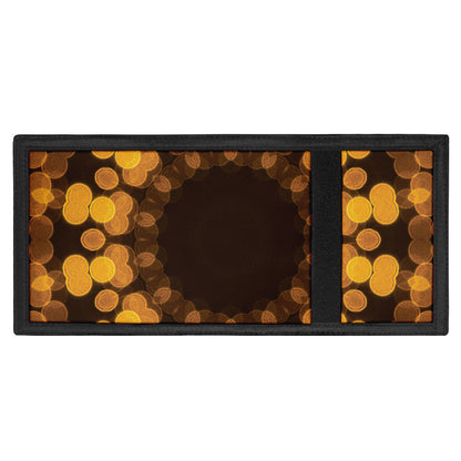 Yellow Spot Kaleidoscope Print Trifold Wallet