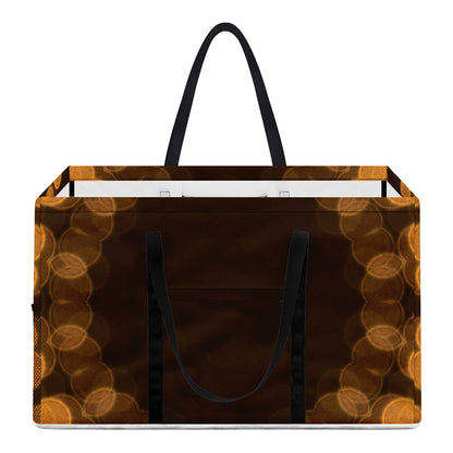 Yellow Spot Kaleidoscope Print Utility Tote Bag