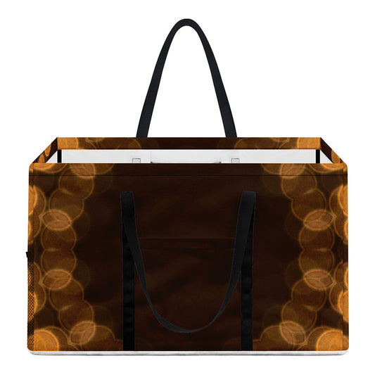 Yellow Spot Kaleidoscope Print Utility Tote Bag