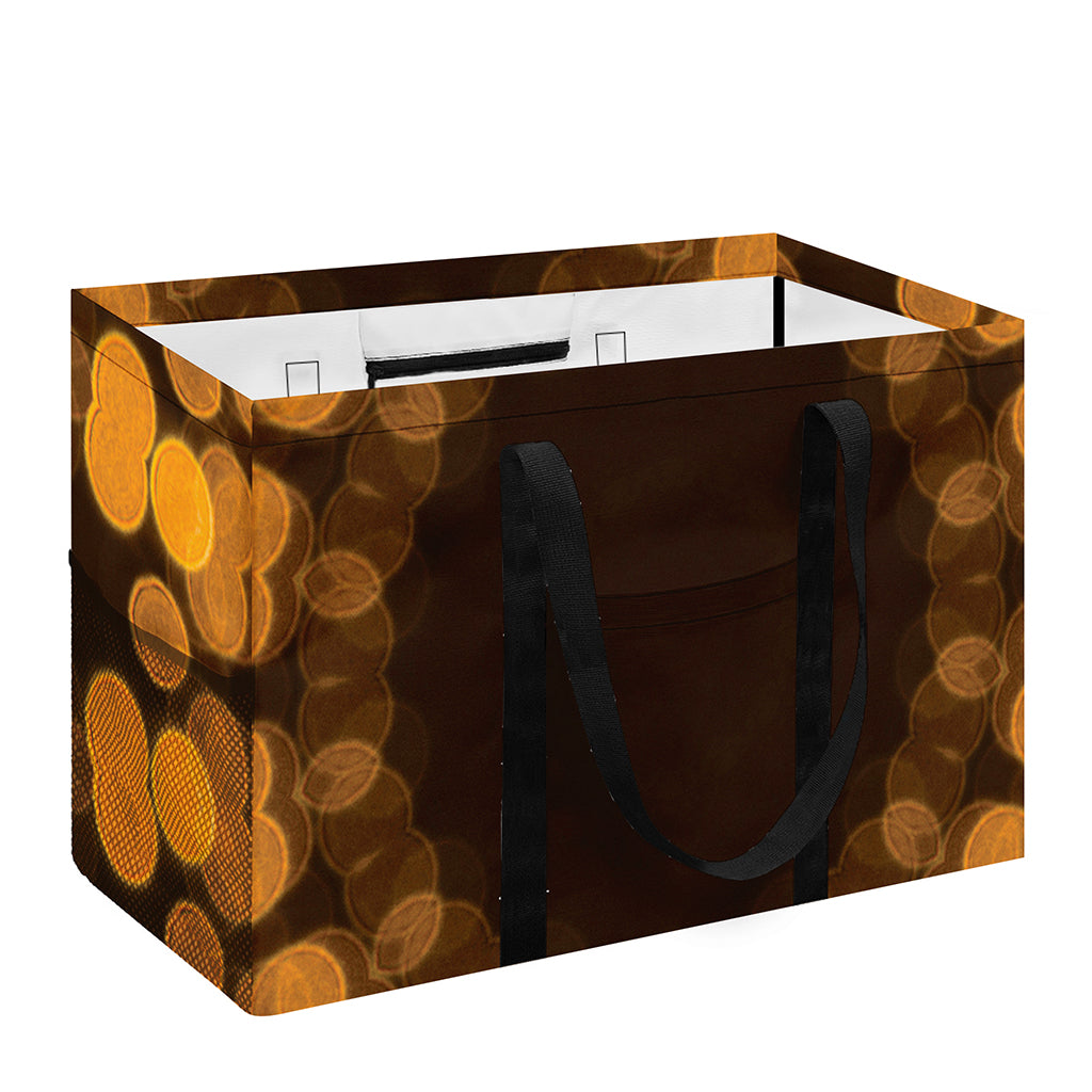 Yellow Spot Kaleidoscope Print Utility Tote Bag