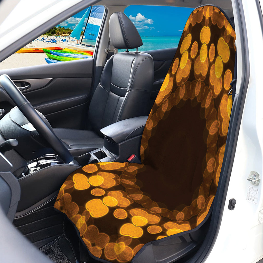 Yellow Spot Kaleidoscope Print Waterproof Car Seat Cover