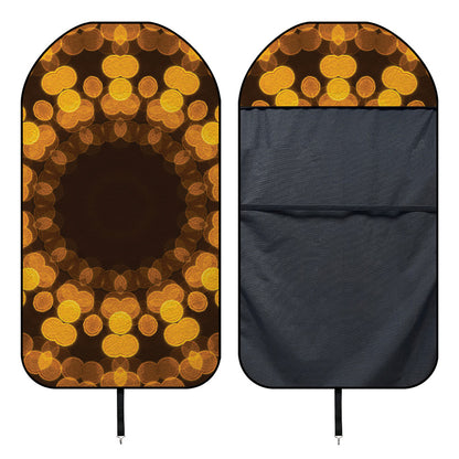 Yellow Spot Kaleidoscope Print Waterproof Car Seat Cover