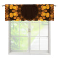 Yellow Spot Kaleidoscope Print Window Valance