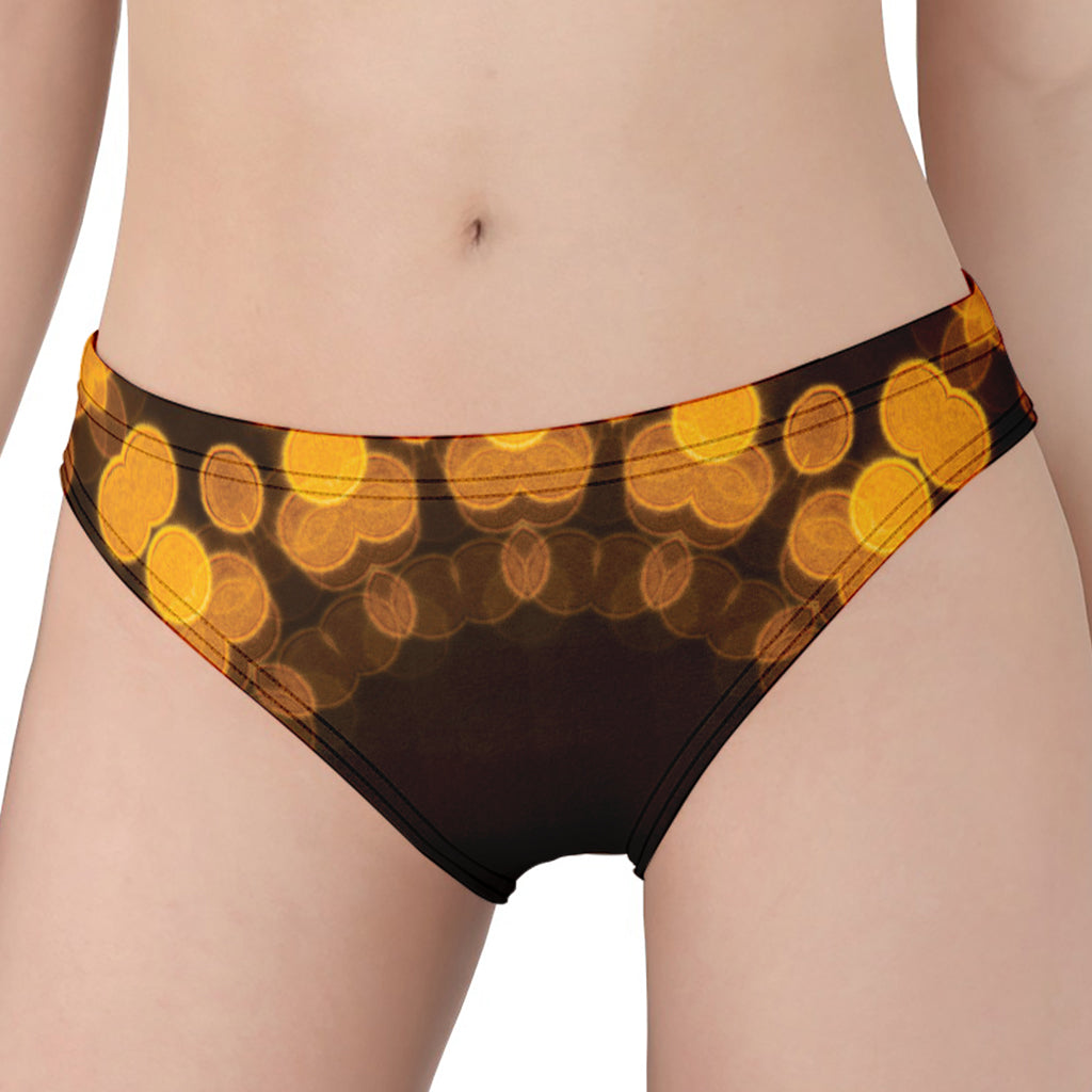 Yellow Spot Kaleidoscope Print Women's Panties