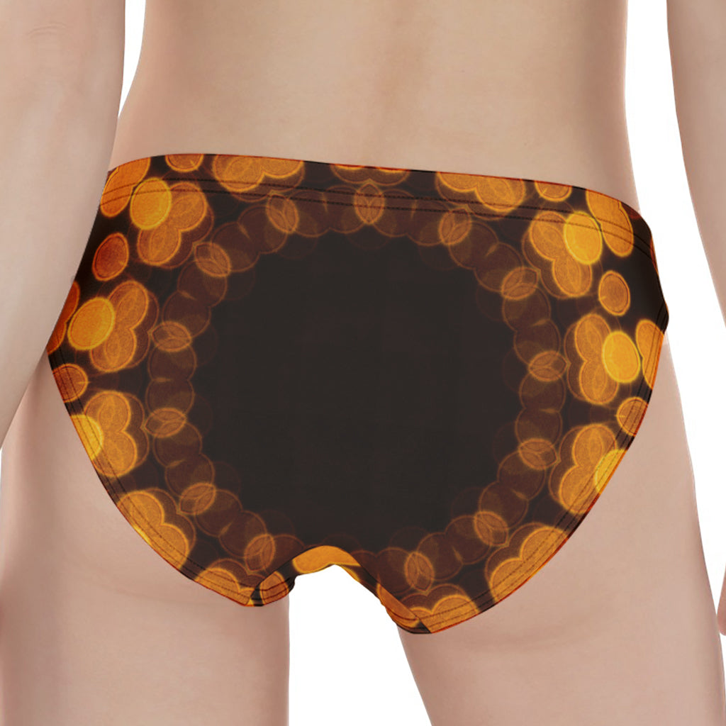 Yellow Spot Kaleidoscope Print Women's Panties