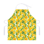Yellow Spring Tulip Pattern Print Adjustable Apron