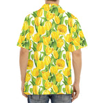 Yellow Spring Tulip Pattern Print Aloha Shirt