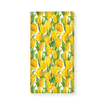 Yellow Spring Tulip Pattern Print Baby Crib Sheet