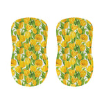 Yellow Spring Tulip Pattern Print Bar Stool Covers