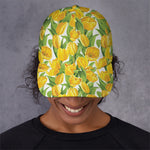 Yellow Spring Tulip Pattern Print Baseball Cap