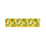Yellow Spring Tulip Pattern Print Bed Runner