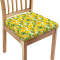 Yellow Spring Tulip Pattern Print Chair Cushion Cover