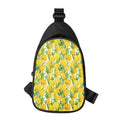Yellow Spring Tulip Pattern Print Sling Bag