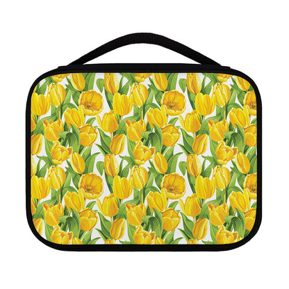 Yellow Spring Tulip Pattern Print Classic Bible Case