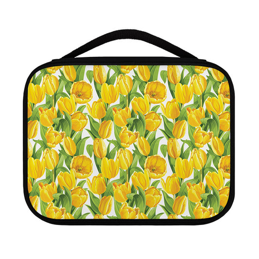Yellow Spring Tulip Pattern Print Classic Bible Case