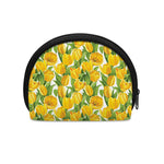 Yellow Spring Tulip Pattern Print Coin Purse