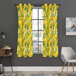 Yellow Spring Tulip Pattern Print Curtain