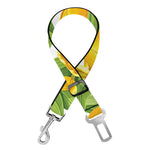 Yellow Spring Tulip Pattern Print Dog Seat Belt