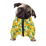 Yellow Spring Tulip Pattern Print Dog Zip Up Jacket