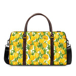 Yellow Spring Tulip Pattern Print Duffle Bag