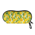 Yellow Spring Tulip Pattern Print Glasses Case