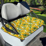Yellow Spring Tulip Pattern Print Golf Cart Seat Cover