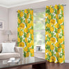 Yellow Spring Tulip Pattern Print Grommet Curtains