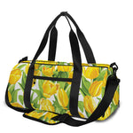 Yellow Spring Tulip Pattern Print Gym Bag