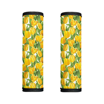 Yellow Spring Tulip Pattern Print Handle Covers