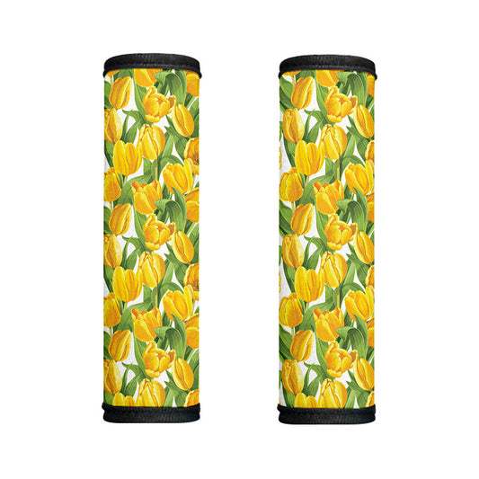 Yellow Spring Tulip Pattern Print Handle Covers