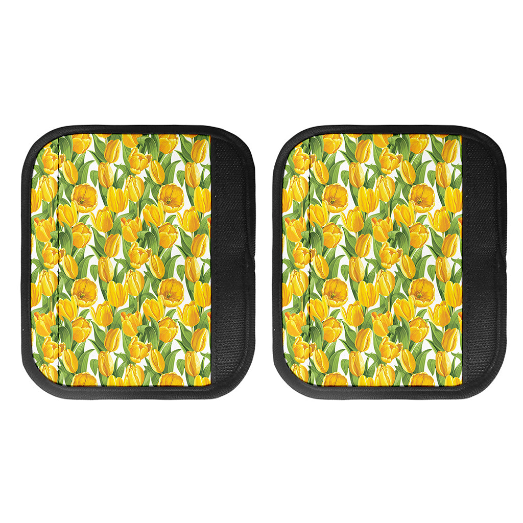 Yellow Spring Tulip Pattern Print Handle Covers