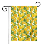 Yellow Spring Tulip Pattern Print House Flag