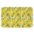 Yellow Spring Tulip Pattern Print Indoor Door Mat